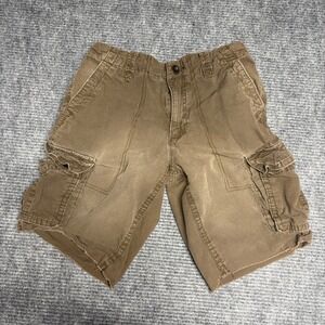 Aeropostale Mens Cargo Shorts Size‎ 29 Brown Cotton Blend Pockets Casual Outdoor